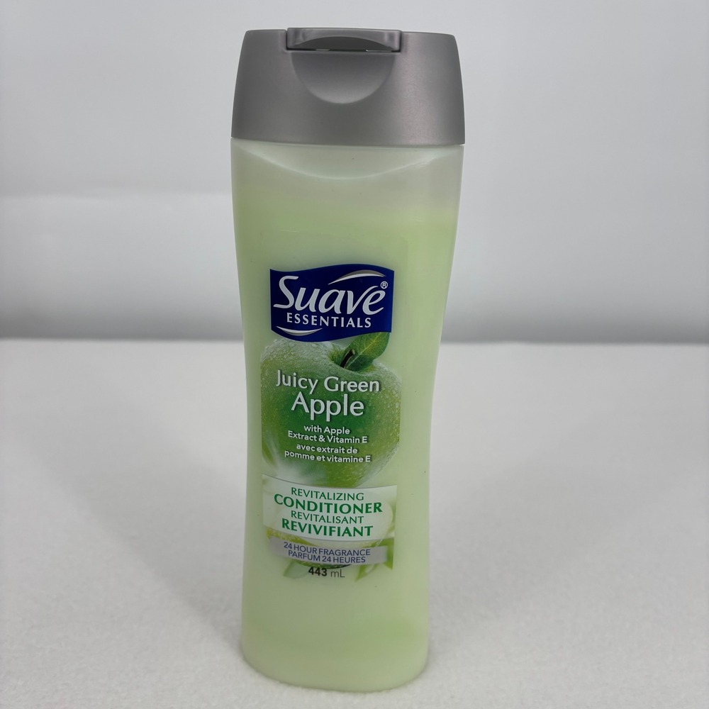 Suave Essentials Juicy Green Apple Revitalizing Conditioner 15oz 443mL Vitamin E